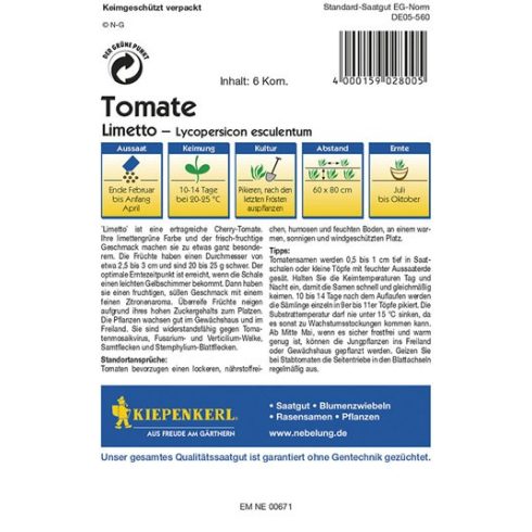 Koktélparadicsom - Limetto F1