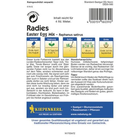 Hónapos retek színes MIX - Easter Egg Mix