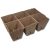 Jiffy tőzegcserép sáv réselt, 3x2 db, 8x8cm - goldenpalm.hu