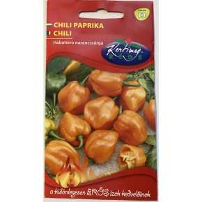   Rendkívül erős! Chili paprika Habanero narancssárga 20 szem