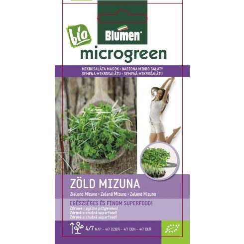 Mikrosaláta mag BIO Zöld mizuna - 20 g BLUMEN