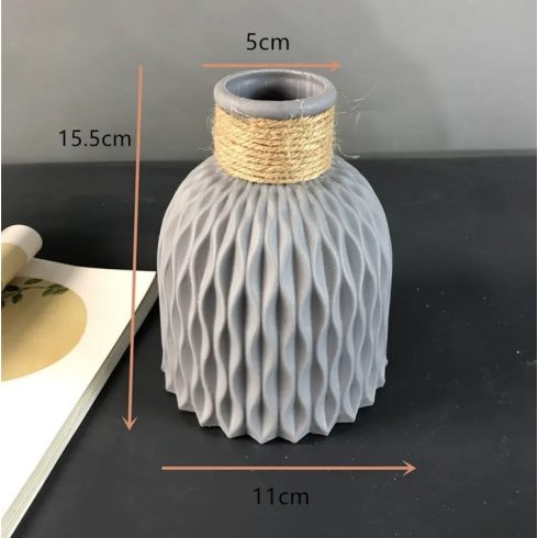 Vázák több színben száraz- vagy művirágokhoz - 15.5x11x5cm