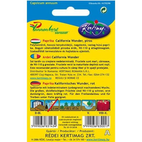 Californiai piros paprika - 1 g
