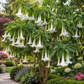   Brugmansia arborea - Angyaltrombita - Fehér - 5db mag/csomag