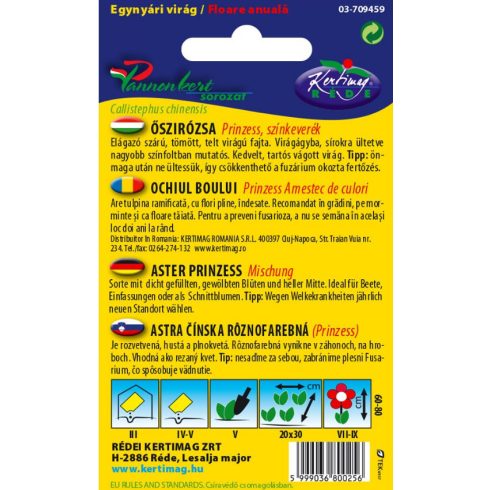 Őszirózsa prinzess SZÍNKEVERÉK - 1g